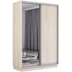 купить Шкаф Mobildor-Lux Раздвижные двери Fox из зеркала и ДСП (130x60x210H см) Sonoma в Кишинёве 