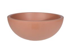Вазон для цветов пластик "Полусфера" D40, H16cm, коричневый