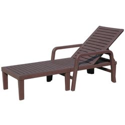 cumpără Mobilier pentru grădină Chomik ZUM6423 Шезлонг темно-коричневый în Chișinău 