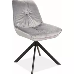 купить Стул Signal Boogie I velvet szary bl. 14 / met.czarny в Кишинёве 