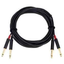 cumpără Cablu pentru AV CORDIAL CFU 6 PR BK cablu audio (2x6.3mm jack male 2x6.3mm jack male 90") 10604 în Chișinău 