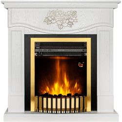 купить Камин электрический ArtFlame Auren & Gala Gold, 950x930x270mm, Alb в Кишинёве 