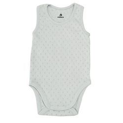 купить Детская одежда Minikin 25170568 Ажурный листик Боди-майка р-р68, серый светлый, унисекс в Кишинёве 