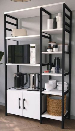 купить Этажерка Bofigo Многоярусный, для кухни, 83x30x140 см, Белый (28-08-01) в Кишинёве 