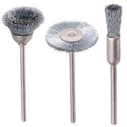 cumpără Set de tubulare, bite, duze Wolfcraft Set de mini-perii din sarma de otel inoxidabil 2747000 în Chișinău 