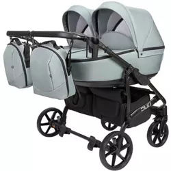 купить Детская коляска Angelina Carucior 2in1 pt gemeni Velio Duo SP Blue Smoke №3 в Кишинёве 