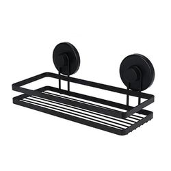 купить Полка для ванной Holland 28973 Bathroom Solutions cu ventuze 25x10x9cm, neagra, metal в Кишинёве 