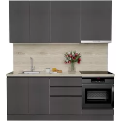 cumpără Mobilă pentru bucatarie ArtFlame GOLA Storm Grey (2 m.l.) în Chișinău 