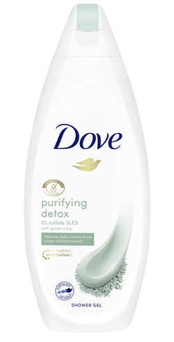 Gel de duş Dove Purifying Detox, 250 ml