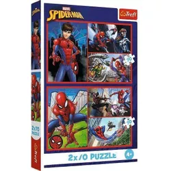 cumpără Puzzle Trefl 34443 Puzzles 2x70 Spider stories, Disney Marvel Spiderman în Chișinău 