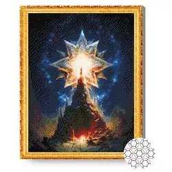 купить Картина по номерам Art Gallery GA84778 Mozaic cu diamante 40x50cm Steaua fantastica в Кишинёве 