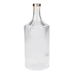 купить Посуда для напитков Promstore 52622 Carafa pentru apa Golden Stripes 1l, 25cm, din sticla в Кишинёве 