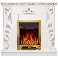 купить Камин электрический ArtFlame Napoli & Galileo Gold, 1035x1100x300 mm, Alb в Кишинёве 