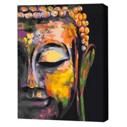 купить Картина по номерам BrushMe RBS30220FC 30x40сm (fără cutie) Buddha multicolor в Кишинёве 