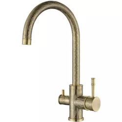 купить Смеситель кухонный Helika-AquaSanita 2963-311 PREMIUM DECOR Decor Old Brass в Кишинёве 