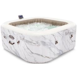 купить Бассейн надувной Intex 28464 Jacuzzi Calacatta Dual Zone Deluxe, 175x71cm, 795L, 4 persoane в Кишинёве 