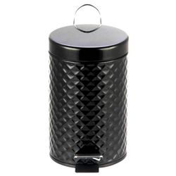 cumpără Coș de gunoi Bisk 07576 cu pedala 3L negru (metal) în Chișinău 