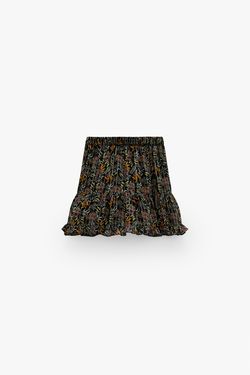 Юбка ZARA Черный в цветочек 5107/243/800