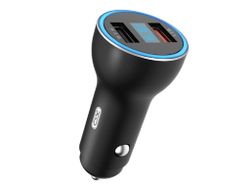 Car Charger XO, 2USB, CC30, Black