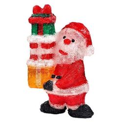 cumpără Figurină cu lumină Promstore 23541 Figurina luminoasa Mos Crăciun, 60LED, 26x18x41cm, timer în Chișinău 