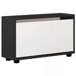 купить Полка для обуви Mobildor-Lux Leo 80x27x47H cm Anthracite/White в Кишинёве 
