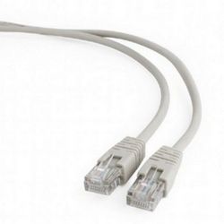 5m, Patch Cord  Gray  PP12-5M, Cat.5E, Cablexpert, molded strain relief 50u" plugs