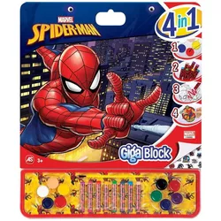 cumpără Set de creație As Kids 1023-62737 Набор для рисования Giga Block 4 In 1 Spiderman în Chișinău 