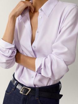 Блуза Massimo Dutti Светло фиолетовый 5176/509/602
