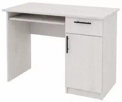 купить Офисный стол Mashtab S12528 Masa cu dulapior si sertar (1000x550х750) Stejar Alb в Кишинёве 