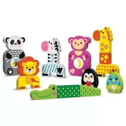 купить Головоломка Kids Hits KH20/001 Деревянные кубики Friendly Zoo в Кишинёве 