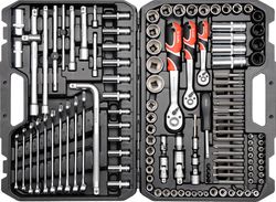 KIT DE UNELTE PROFESIONALE YATO 1/2", 128 elemente