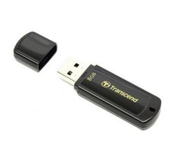 8GB USB2.0 Flash Drive Transcend "JetFlash 350", Black, Classic Cap (R/W:18/4MB/s)