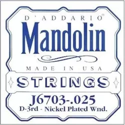 купить Струна для музыкального инструмента D’Addario J6703 mandolina в Кишинёве 