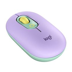 Wireless Mouse Logitech POP, Optical, 1000-4000 dpi, 4 buttons, Slim, 2,4 /BT, 1xAA, Mint