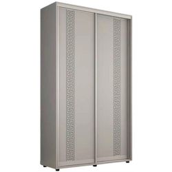 купить Шкаф Mobildor-Lux Compact uși glisante PAL cu ornament grecesc (170x45x220H cm) Grey в Кишинёве 