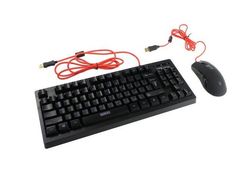 Gaming Keyboard & Mouse Qumo Pandemonium, Compact, Fn key, RGB, AntiGhosting, Black, USB