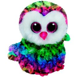 купить Мягкая игрушка TY TY37221 OWEN multicolor owl 15 cm в Кишинёве 