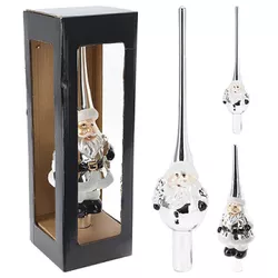 cumpără Decor de Crăciun și Anul Nou Promstore 32950 Верхушка елочная Звезда 10LED 33сm, серебряный în Chișinău 