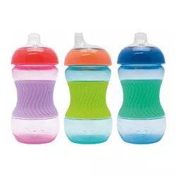 cumpără Cană cu pai Nuby NV04032 Поильник Mini Easy Grip Cup with Sleeve 180ml (4m+) în Chișinău 