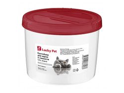 Контейнер для корма Lucky Pet 1.2l, кошки, бордовый
