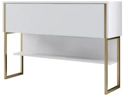 cumpără Masă Trendy Luxe, AurAlb, 120x80x30cm (GTR005830) în Chișinău 