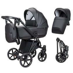 купить Детская коляска Angelina Carucior 2in1 Enigma Eco Black Ecco-10 в Кишинёве 