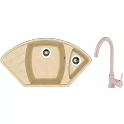 купить Мойка кухонная со смесителем Dr.Gans Gabi + SanDonna F 1066 bej в Кишинёве 