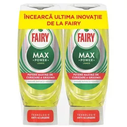 купить Средство для мытья посуды Fairy 1158 Max Power Lemon 2X450ml в Кишинёве 