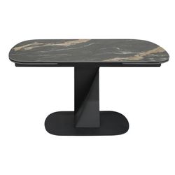 купить Стол Deco Novara 1400-2000x850x760 (HT2592-GN) Black (HY-271) в Кишинёве 