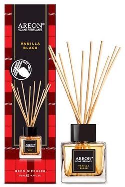 купить Ароматизатор воздуха Areon Home Parfume Sticks 50ml (Vanilla Black) в Кишинёве 