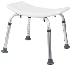 купить Сиденье для ванной и душа Bisk 07639 Scaun dreptunghiular PRO alb в Кишинёве 