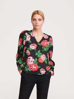 Bluza RESERVED Floral negru
