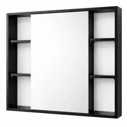 купить Зеркало для ванной Mashtab 11859 Toledo 800x155x730 Negru Mat в Кишинёве 