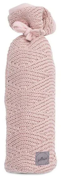 cumpără Cană cu pai Jollein 033-003-65286 Husa pentru sticluta River Knit Pale Pink în Chișinău 